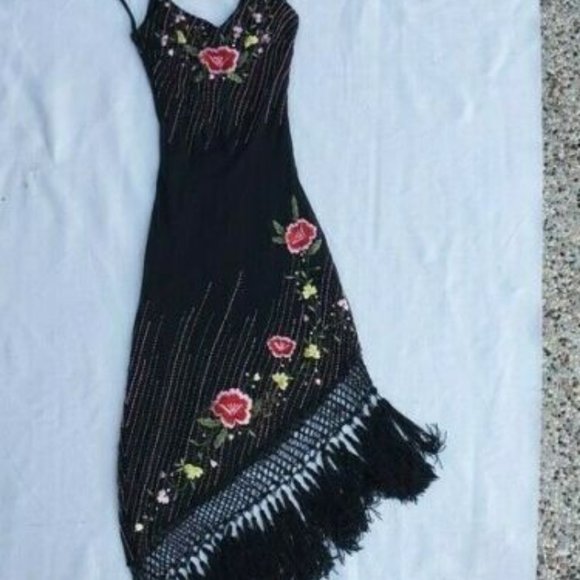 NWOT Cache embroidered beaded floral dress 2 - Picture 12 of 12